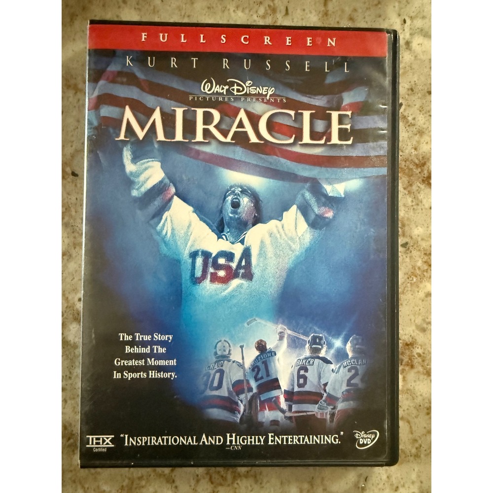 Miracle DVD 2-Disc Special Edition Walt Disney Kurt Russell Hockey Full Screen